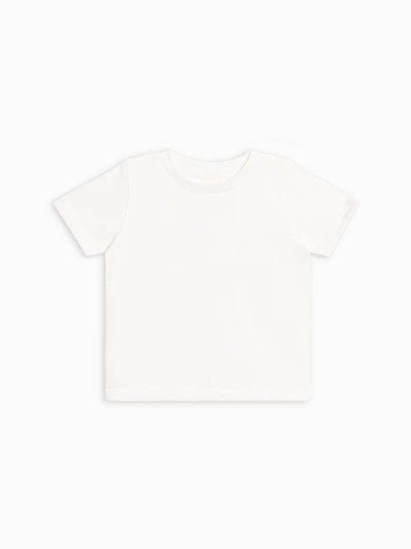 Classic Short Sleeve Tee - Coconut Baby-Kids : Tops : Shirts : Short Sleeves KENDI by Colored Organics Baby Classic Short Sleeve Tee - Coconut | Colored Organics®