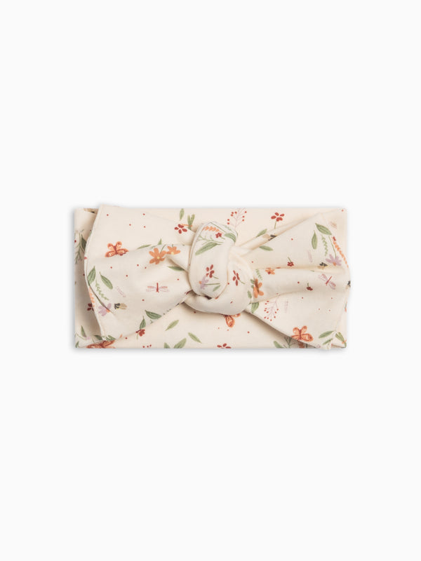 Hattie Bow Wrap - Butterfly / Fog + Mint Baby : Accessories : Bows : Headbands Kendi Hattie Bow Wrap - Butterfly / Fog + Mint | Colored Organics®