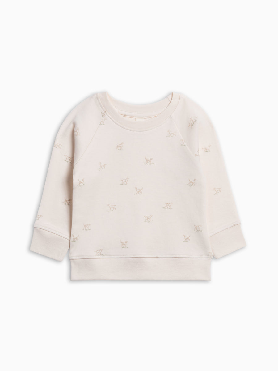 Portland Lightweight Pullover - Field Dog Baby-Kids : Tops : Pullovers : Long Sleeves KENDI by Colored Organics Portland Lightweight Pullover for Baby | Colored Organics®