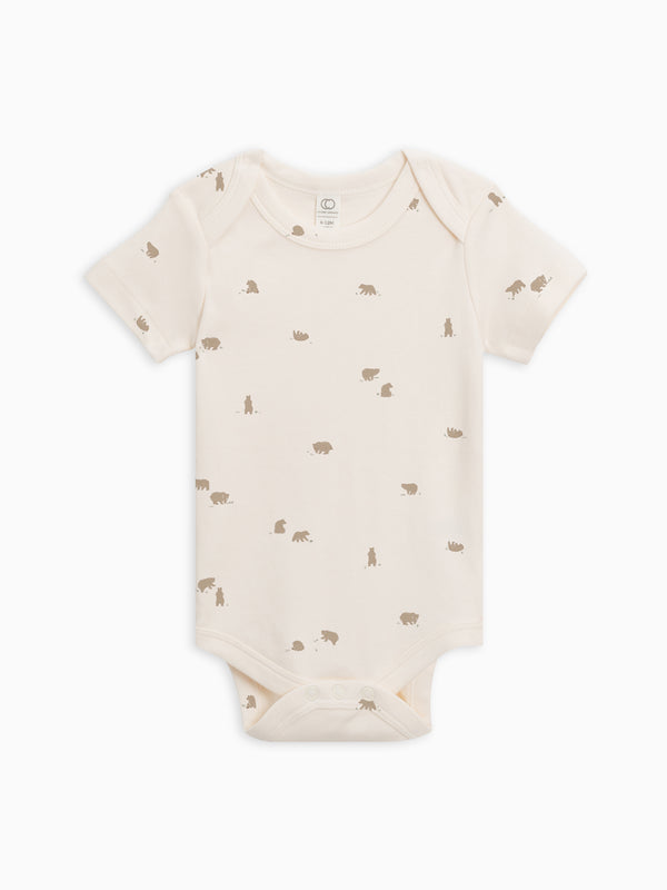Afton Bodysuit - Bear / Truffle + Thyme KENDI by Colored Organics Afton Bodysuit - Bear / Truffle + Thyme | Colored Organics®