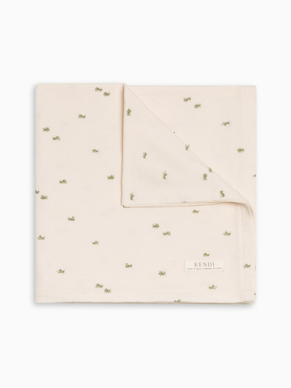Swaddle Blanket - Grasshopper / Fern + Mint Baby : Accessories : Swaddle Blankets : Nursery : Bedding : Blankets Kendi Swaddle Blanket - Grasshopper / Fern + | Colored Organics®