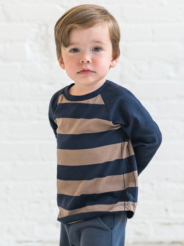 Louie Baseball Tee Sale : Baby-Kids : Tops : Tees : Long Sleeves Colored Organics Louie Baseball Tee for Babies and Kids | Colored Organics®