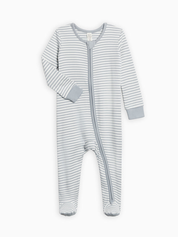 Peyton Zipper Sleeper Baby : One Pieces : Sleepers : Long Sleeves Colored Organics Peyton Zipper Sleeper for Baby | Colored Organics®