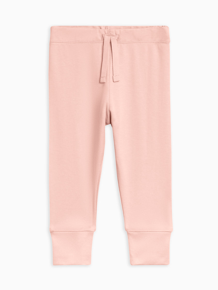 Atlas Lightweight Toddler Jogger - Ballet Kids : Bottoms : Joggers Kendi Organic Cotton Kids Atlas Joggers | Colored Organics®