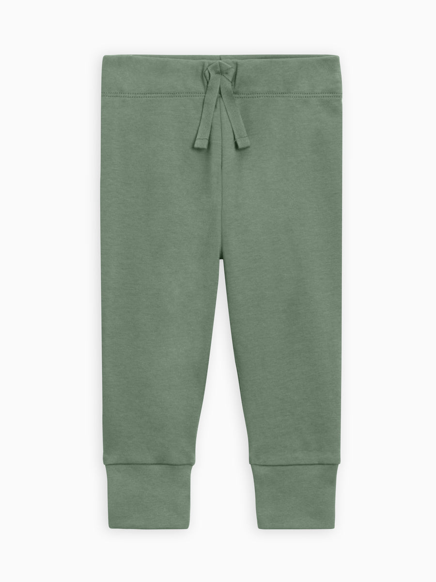 Atlas Lightweight Toddler Jogger - Thyme Kids : Bottoms : Joggers Kendi Organic Cotton Kids Atlas Joggers | Colored Organics®
