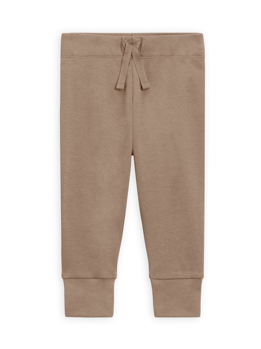 Atlas Lightweight Toddler Jogger - Truffle Kids : Bottoms : Joggers Kendi Organic Cotton Kids Atlas Joggers | Colored Organics®