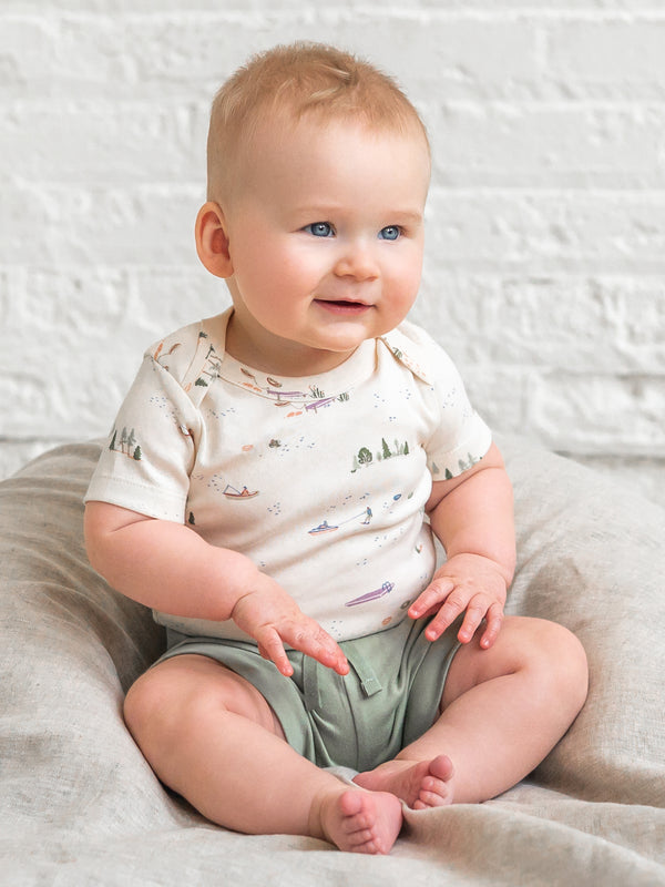 Havana Shorts - Mint Baby : Bottoms : Shorts Kendi Havana Shorts - Mint for Babies and Kids | Colored Organics®