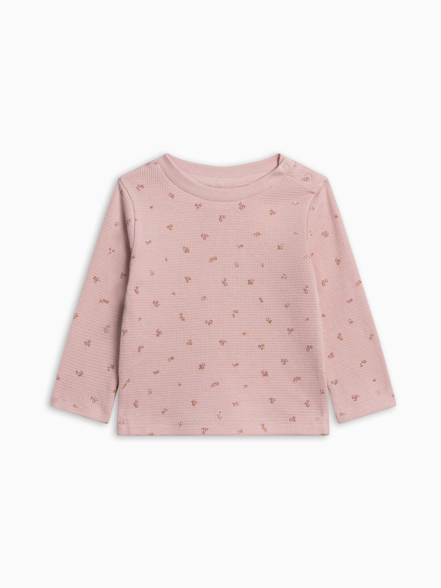 Mesa Waffle Knit Long Sleeve Top - Tilda Floral