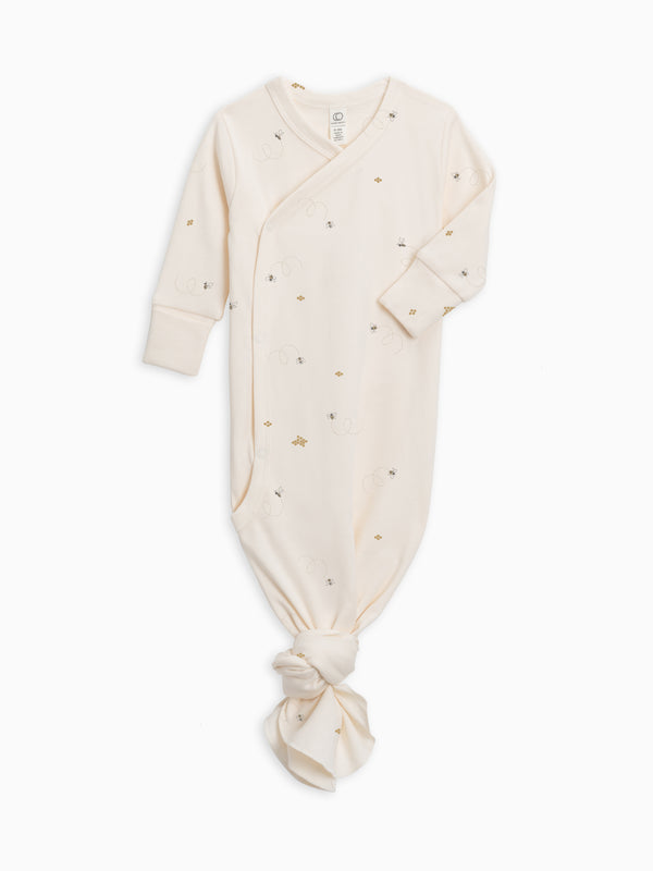 Indy Kimono Gown | Bee / Pewter KENDI by Colored Organics Indy Kimono Gown | Bee / Pewter | Colored Organics®