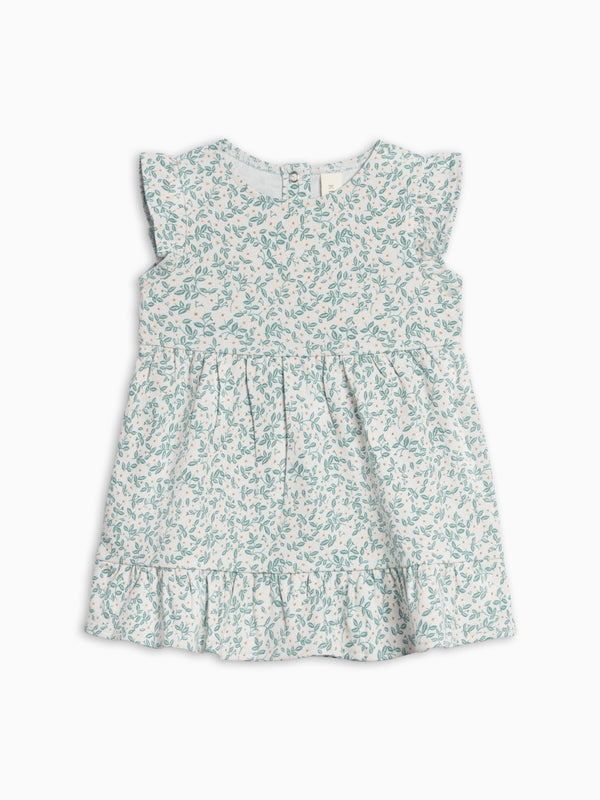 Tilly Tiered Dress - Arbor Floral / Powder + Shell Baby-Kids : Dresses : Short Sleeves KENDI by Colored Organics Tilly Tiered Dress - Arbor Floral / | Colored Organics®