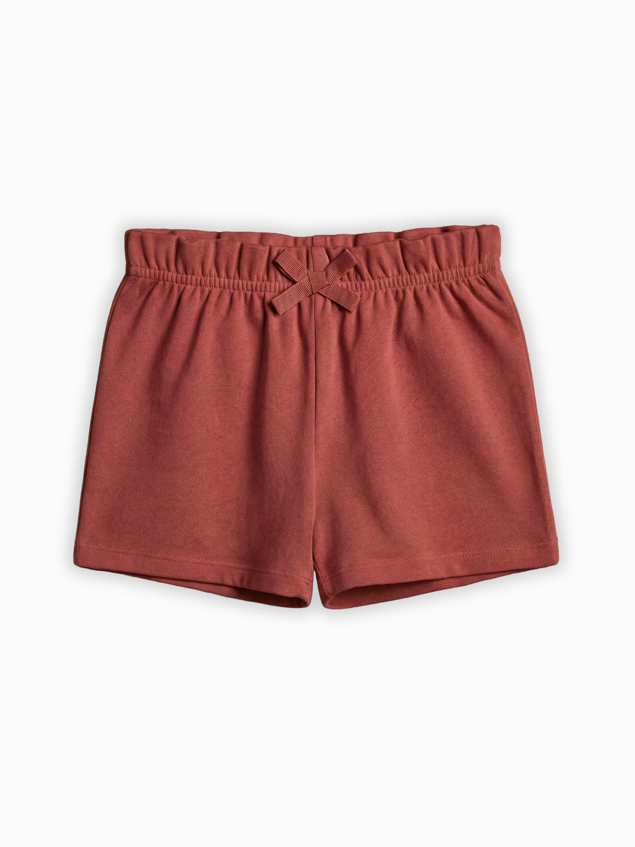 Fay Ruffle Waist Shorts - Barn Kids : Bottoms : Shorts Kendi PRE ORDER Fay Ruffle Waist Shorts - Barn | Colored Organics®