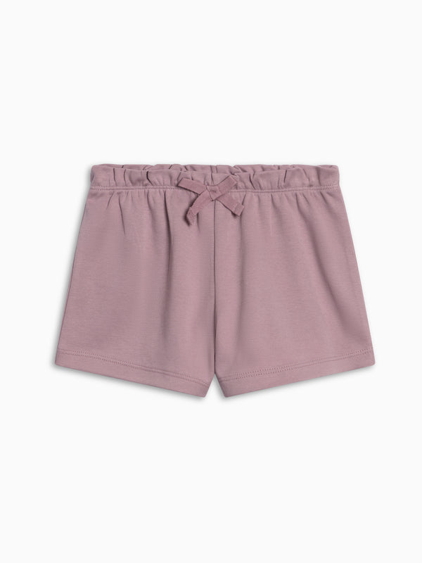 Fay Ruffle Waist Shorts - Fog Kids : Bottoms : Shorts Kendi Fay Ruffle Waist Shorts - Fog for Baby | Colored Organics®