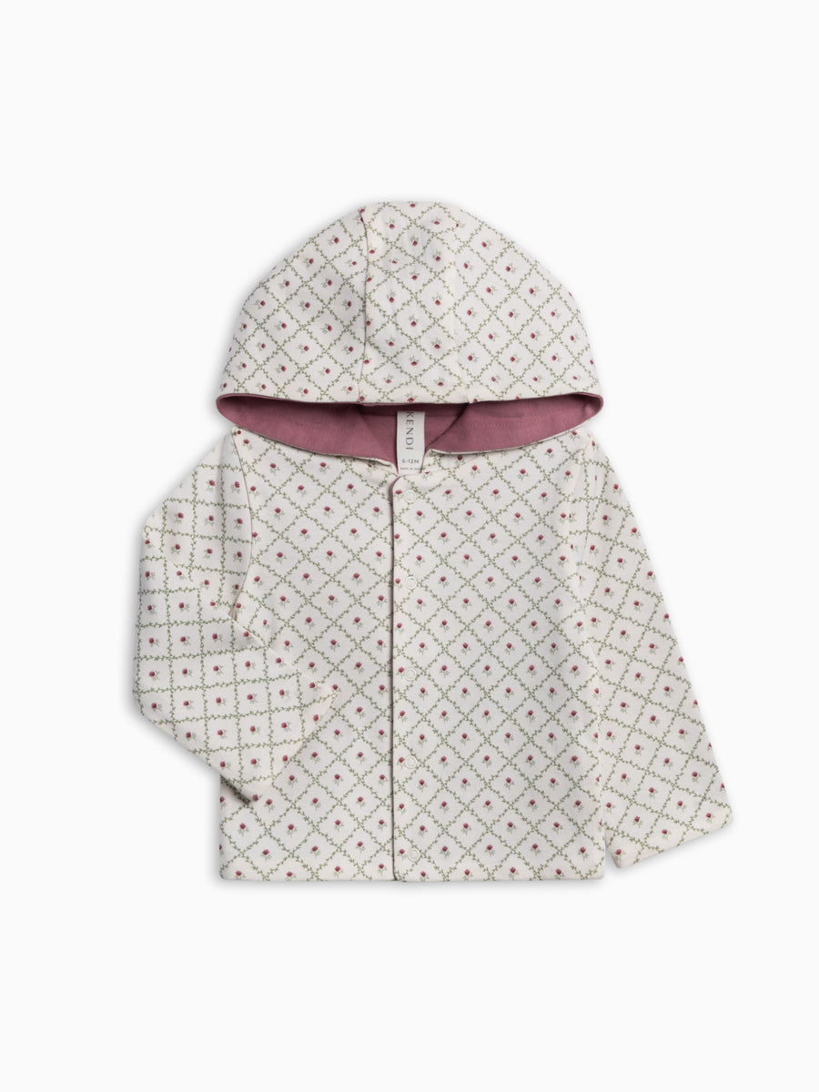 Taylor Reversible Jacket - Hedge Floral Baby : Tops : Hoodies : Long Sleeves KENDI by Colored Organics Taylor Reversible Jacket for Baby | Colored Organics®