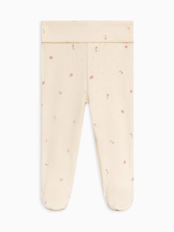 Chloe Pointelle Footed Pants Sale : Baby : Bottoms : Pants Kendi Chloe Pointelle Footed Pants for Baby | Colored Organics®