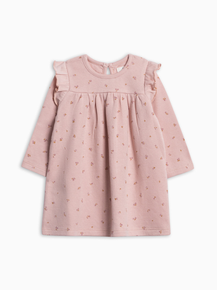 Babette Long Sleeve Waffle Dress - Woodford