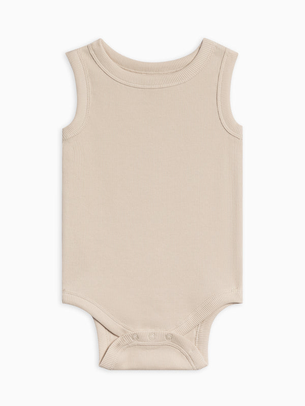 Jett Ribbed Tank Bodysuit Sale : Baby : One Pieces : Bodysuits : Tanks KENDI by Colored Organics Jett Ribbed Tank Bodysuit for Baby | Colored Organics®
