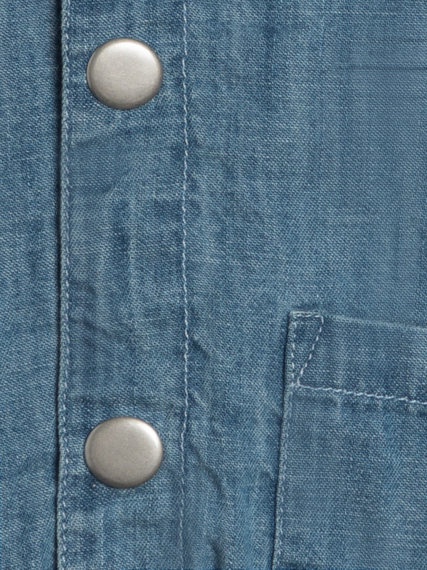 Jules Chambray Hooded Jacket Baby-Kids : Tops : Hoodies : Long Sleeves KENDI by Colored Organics Jules Chambray Hooded Jacket for Baby | Colored Organics®