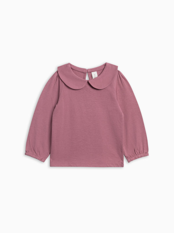 Sora Long Sleeve Peter Pan Top - Bloom Baby-Kids : Tops : Tees : Long Sleeves KENDI by Colored Organics Sora Long Sleeve Peter Pan Top | Colored Organics®