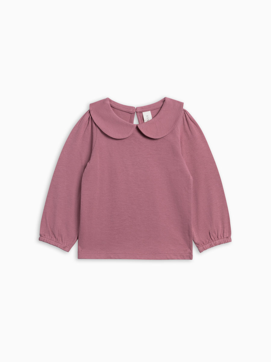 Sora Long Sleeve Peter Pan Top - Bloom Baby-Kids : Tops : Tees : Long Sleeves KENDI by Colored Organics Sora Long Sleeve Peter Pan Top | Colored Organics®