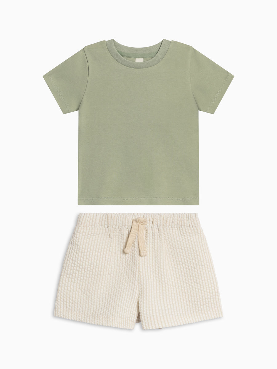 Organic Boy Summer Set Baby-Kids : Virtual Set KENDI by Colored Organics Organic Boy Summer Set for Baby | Colored Organics®