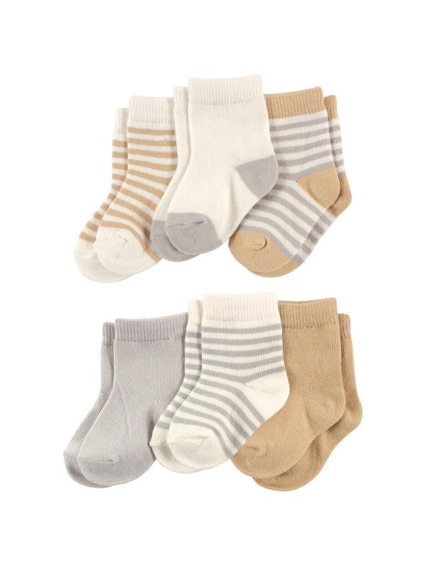 6-Pack Baby Socks Baby : Accessories : Socks BabyVision Organic Cotton Baby Socks, 6-Pack Set | Colored Organics®