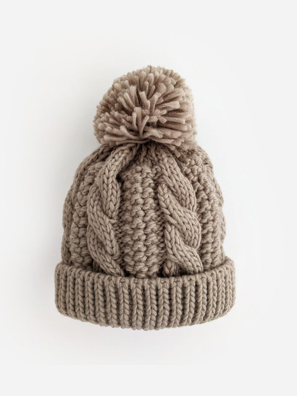 Cable Knit Beanie Baby-Kids : Accessories : Hats Huggalugs Forest Knit Beanie Hat for Baby | Colored Organics®