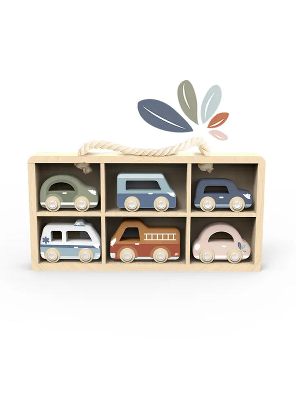 Car Display Case with 6 Vehicles Baby-Kids : Toys : Pretend Play Speedy Monkey Baby Car Display Case with 6 Vehicles | Colored Organics®