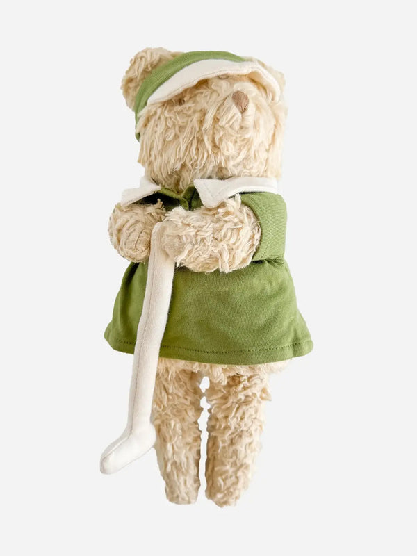 Golf Bear Plushie Baby : Toys : Plush + Crinkle The Blueberry Hill Golf Bear Plushie for Babies and Kids | Colored Organics®