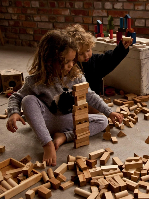 Wooden Blocks Baby-Kids : Toys : Blocks Wooden Story Heirloom Wooden Building Blocks for Kids | Colored Organics®