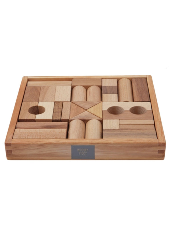 Wooden Blocks Baby-Kids : Toys : Blocks Wooden Story Heirloom Wooden Building Blocks for Kids | Colored Organics®