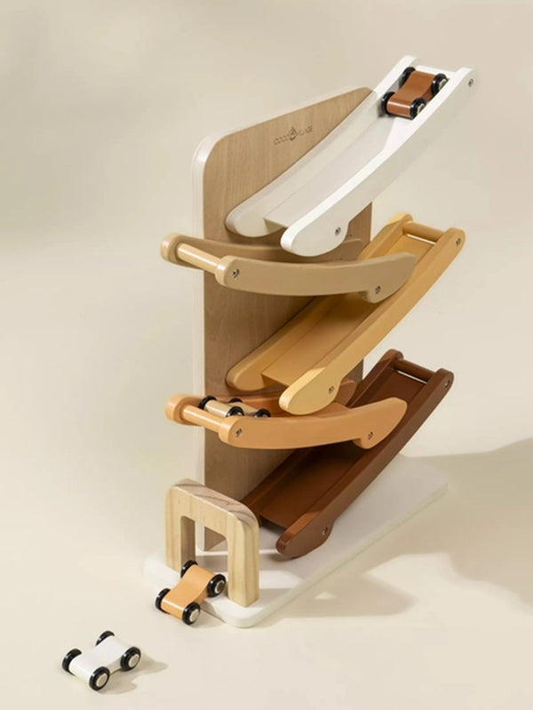 Wooden Car Glider Track Baby-Kids : Toys : Pretend Play Coco Village Wooden Car Glider Track for Baby | Colored Organics®