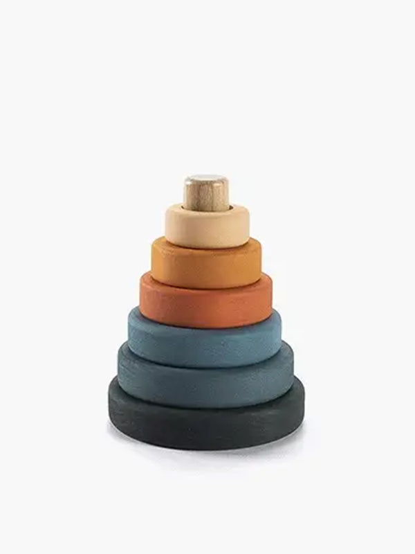Wooden Mini Ring Stacker Baby-Kids : Toys : Stackers SABO concept Wooden Mini Ring Stacker for Babies | Colored Organics®