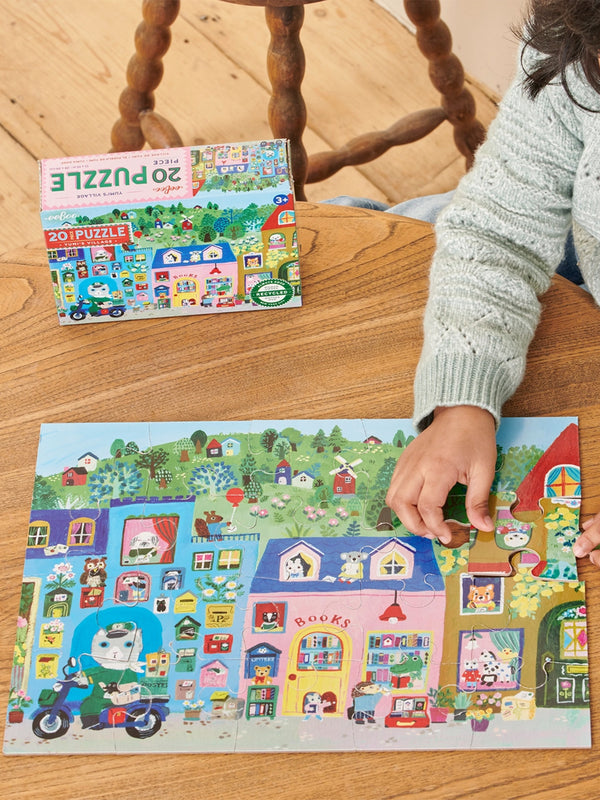 Yumi's Village 20 Piece Puzzle Kids : Toys : Puzzle Eeboo