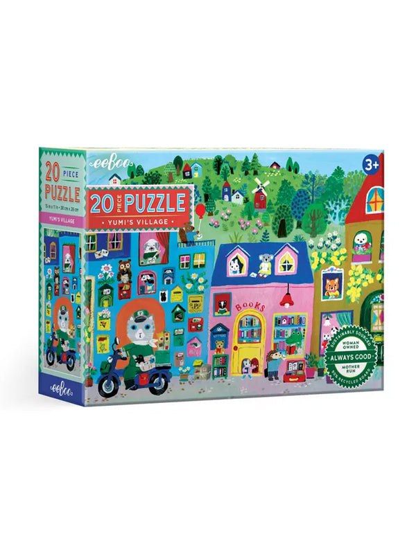 Yumi's Village 20 Piece Puzzle Kids : Toys : Puzzle Eeboo