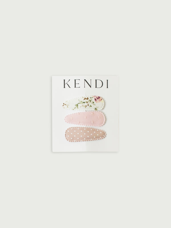 3-Pack Hair Clip Set Baby-Kids : Accessories : Clips Kendi 3-Pack Hair Clip Set for Babies and Kids | Colored Organics®
