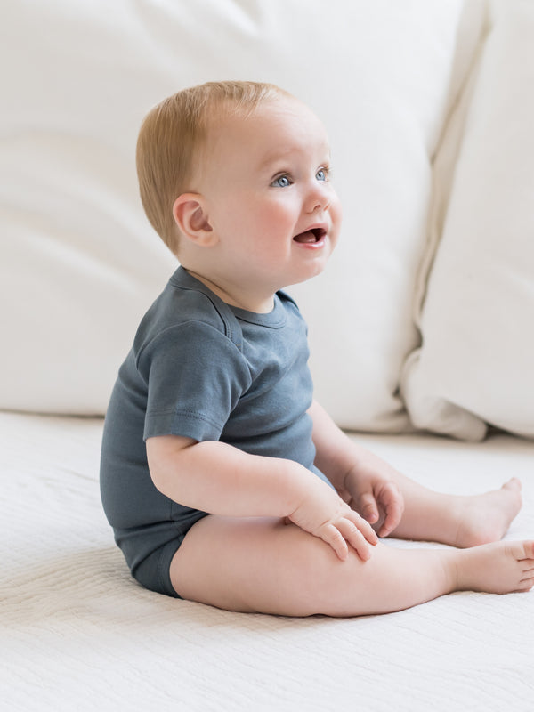 Classic Short Sleeve Bodysuit Baby : One Pieces : Bodysuits : Short Sleeves Colored Organics Short Sleeve Organic Baby Bodysuit | Colored Organics®