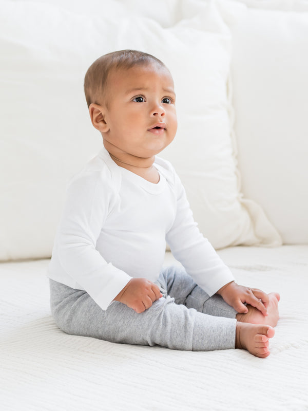 Classic Long Sleeve Bodysuit Baby : One Pieces : Bodysuits : Long Sleeves Colored Organics Organic Cotton Long Sleeve Baby Bodysuit | Colored Organics®