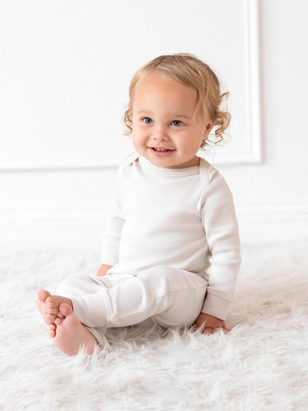 Classic Aspen Romper - Heather Grey Baby : One Pieces : Rompers : Long Sleeves Colored Organics Classic Aspen Romper Baby for Kids | Colored Organics®