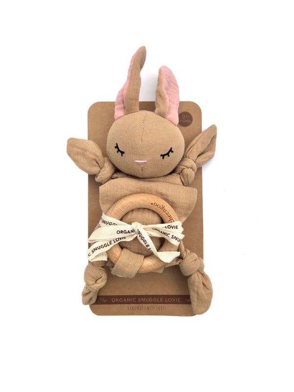 Organic Snuggle Lovie Blanket - Bunny Baby : Toys : Plush + Crinkle : Teethers Cheengoo Organic Snuggle Lovie Blanket - Bunny | Colored Organics®