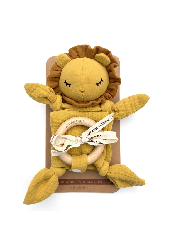 Organic Snuggle Lovie Blanket - Lion Baby : Toys : Plush + Crinkle : Teethers Cheengoo Organic Snuggle Lovie Blanket - Lion | Colored Organics®