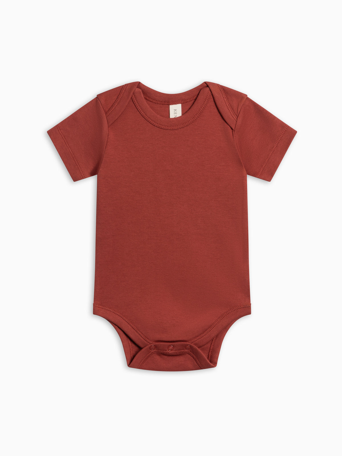Short Sleeve Bodysuit - Barn Baby : One Pieces : Bodysuits : Short Sleeves Kendi PRE ORDER Short Sleeve Bodysuit - Barn | Colored Organics®