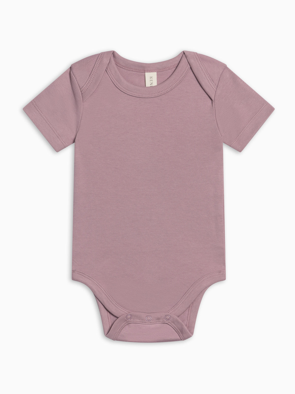 Short Sleeve Bodysuit - Fog Baby : One Pieces : Bodysuits : Short Sleeves Kendi Short Sleeve Bodysuit - Fog for Baby | Colored Organics®