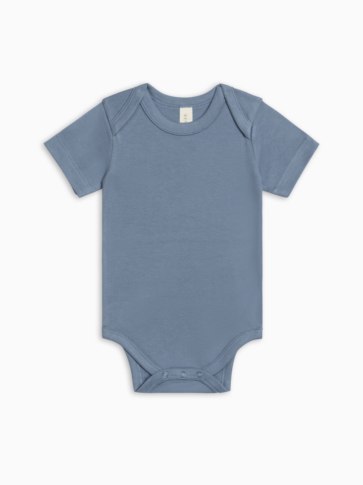 Short Sleeve Bodysuit - Sea Baby : One Pieces : Bodysuits : Short Sleeves KENDI by Colored Organics Short Sleeve Bodysuit - Sea for Baby | Colored Organics®