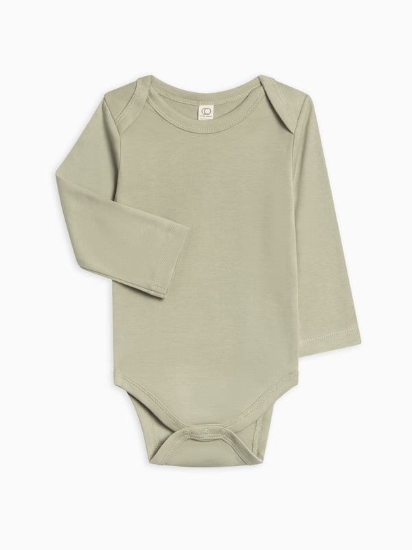 Classic Long Sleeve Bodysuit Baby : One Pieces : Bodysuits : Long Sleeves Colored Organics Organic Cotton Long Sleeve Baby Bodysuit | Colored Organics®