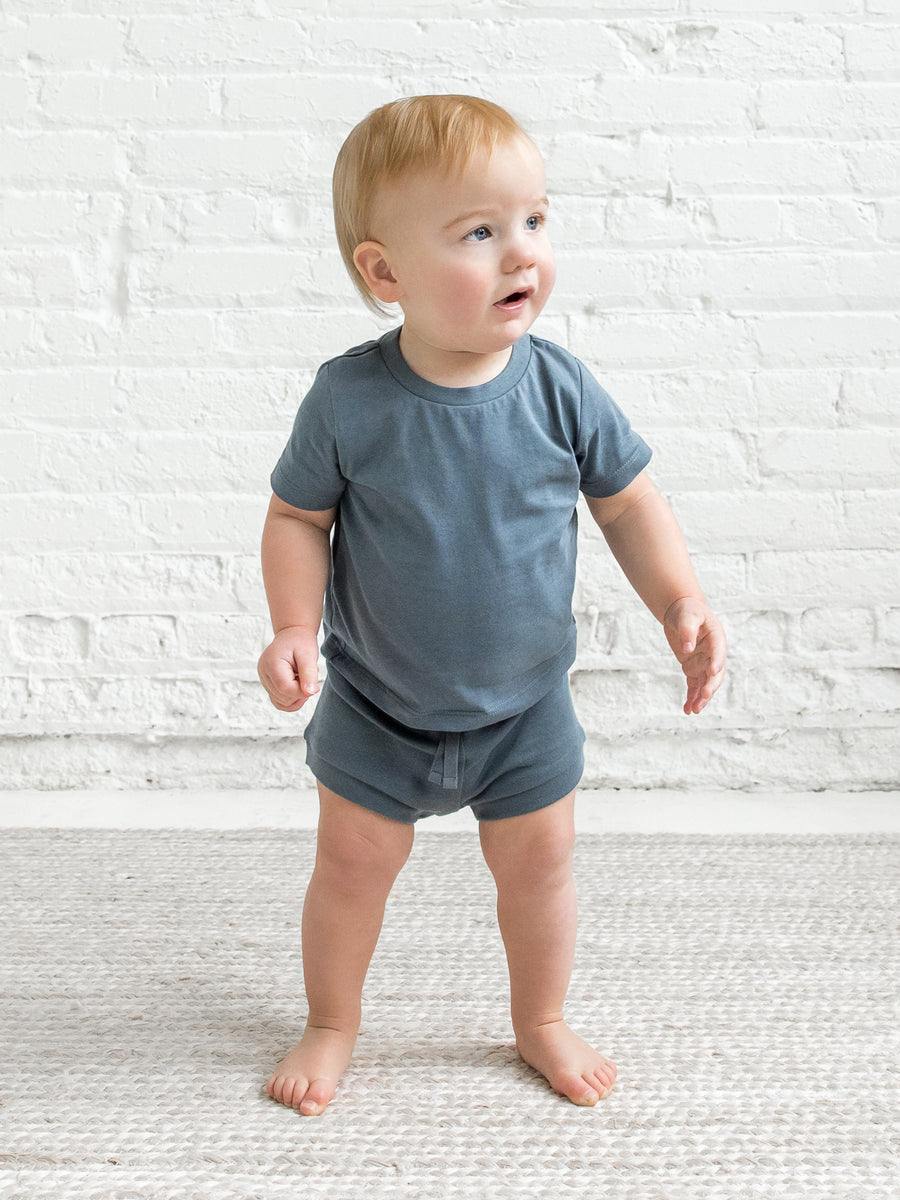 Classic Short Sleeve Tee - Crew Neck Baby-Kids : Tops : Tees : Short Sleeves Colored Organics Organic Cotton Baby Crew Neck Tee | Colored Organics®