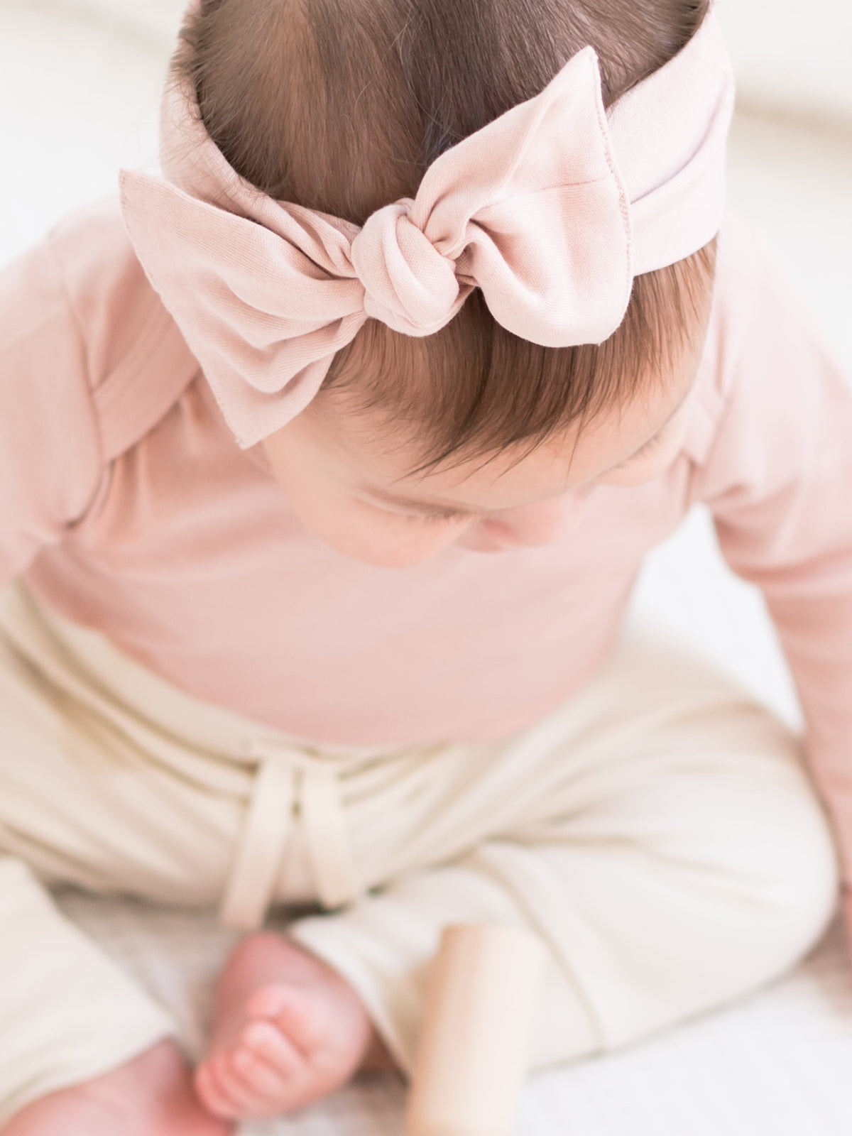 Classic Hattie Bow Wrap Baby : Accessories : Bows : Headbands Colored Organics Organic Cotton Baby Bow Wrap, Adjustable | Colored Organics®