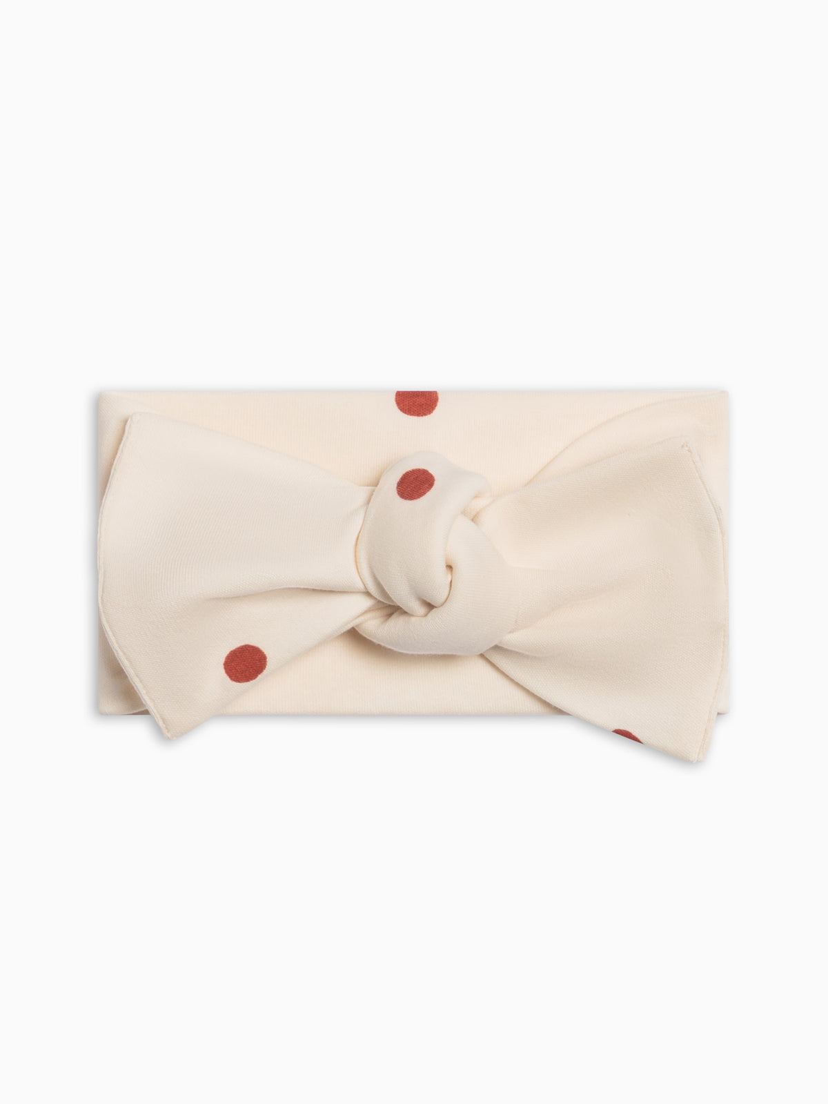 Hattie Bow Wrap - Barn / Polka Baby : Accessories : Bows : Headbands Kendi PRE ORDER Hattie Bow Wrap - Barn / Polka | Colored Organics®