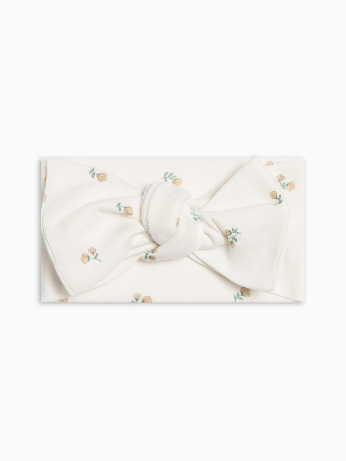 Hattie Bow Wrap - Palmer Floral / Dune + Laguna Baby : Accessories : Bows : Headbands KENDI by Colored Organics Hattie Bow Wrap - Palmer Floral / Dune | Colored Organics®