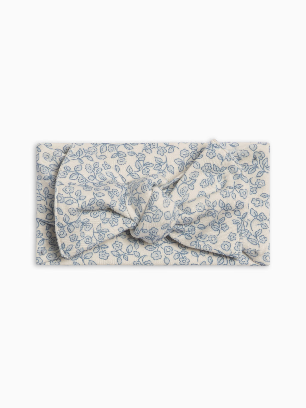 Hattie Bow Wrap - Narelle Floral / Ivory + Sea Baby : Accessories : Bows : Headbands KENDI by Colored Organics Hattie Bow Wrap - Narelle Floral / | Colored Organics®