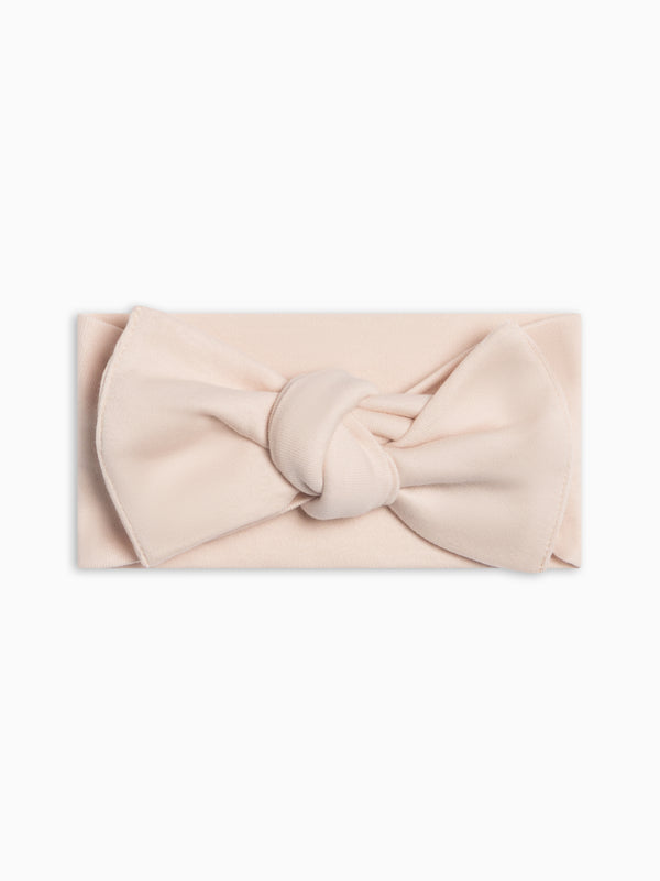 Hattie Bow Wrap - Shell Baby : Accessories : Bows : Headbands KENDI by Colored Organics Hattie Bow Wrap - Shell for Baby | Colored Organics®